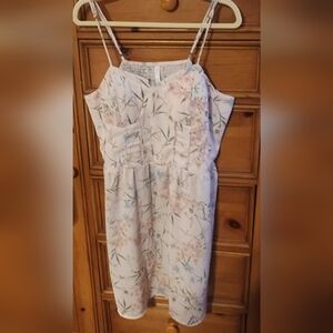 Xhilaration Womens Plus Size Pale Pink Floral Dress